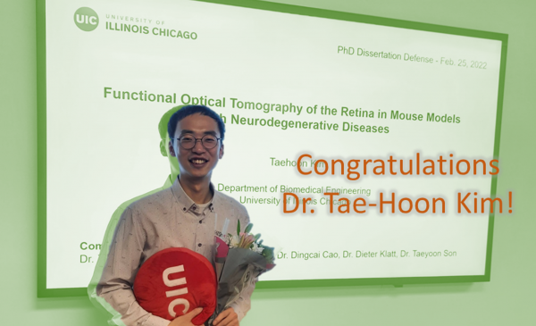 Tae-Hoon successfully defended his PhD thesis and we formally introduce him as Dr. Tae-Hoon Kim!