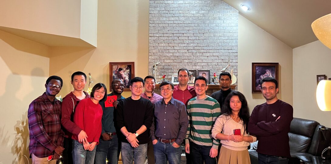 Dr. Yao annually invites lab members to his home to celebrate the holidays.